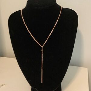 Modern necklace in 14k Rose Gold